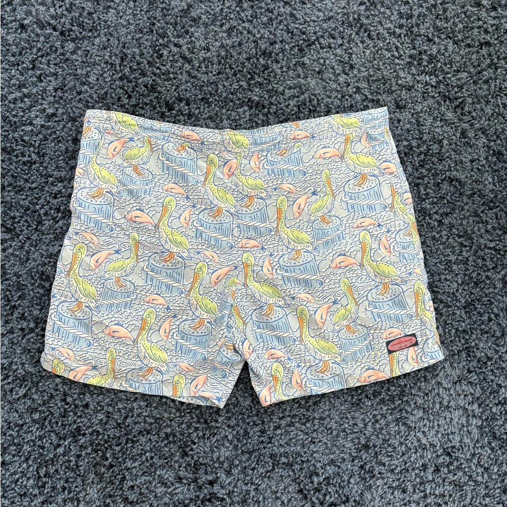 Vinyard Vines Pelican Print Swim Trunks